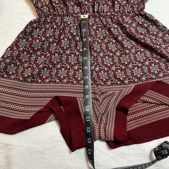 O'drey & Aggi Floral Print Playsuit Romper Size S Boho Festival Colorful Party - Picture 10 of 12